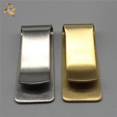 China Hot Selling Europe Machine Gold Laser Logo Metal Silver Clip for sale