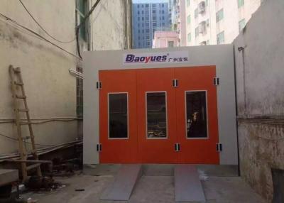 China Orange Standard Body Shop Paint Booth 7000×5200×3400 MM Outside Dimension for sale