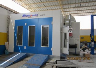 China 8M Downdraft Standard Paint Booth Color Optional With Stainless Steel Heat Exchanger for sale