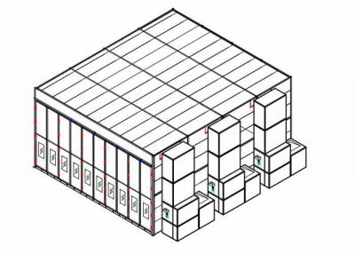 Cina Cabina di spruzzo piegante degli aerei leggeri della porta principale LED, cicli di verniciatura industriali in vendita