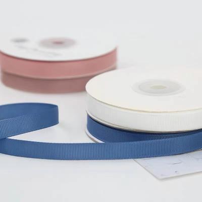 China Metallic Heye Factory Price Wholesale Polyester 25MM 1 Inch Solid Colors Violet Purple Grosgrain Ribbon for sale