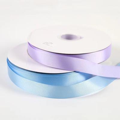 China Floral Heye factory pure color single faced 1 inch 25mm Birthday decoration grosgrain ribbon for sale