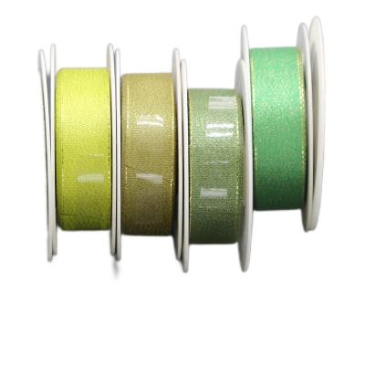 China Metallic Heye factory 1inch 25 mm cakes wrpping birthday decoration polychrome glitter ribbon for sale