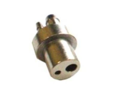 China High / Low Speed Dental Handpiece Parts , Brass 2 Hole Plated Handpiece Connector for sale