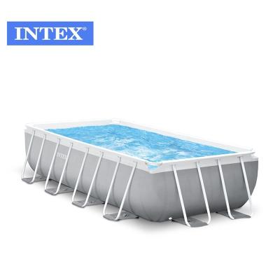 China INTEX Outdoor Swimming Pool 26790 4M x 2M x 1.22M Family Frame Rectangular Outdoor Garden for sale