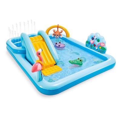 China PVC INTEX 57161 Jungle Adventure Play Center Kids Inflatable Paddling Pool Kids Pool for sale