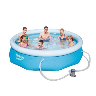 China Bestway Indoor 57270 10FT x 30IN Quick Set Around Inflatable Water Pool With 330gal Filter Pump for sale