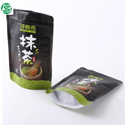 China Wholesale Matte Rack Black Barrier Pouches With Zipper For Food Packaging for sale