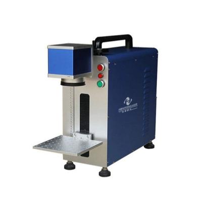 China Air-cooled 20W Handheld Fiber Laser Marking Machine 110mmx110mm For Metal And Plastic Products for sale