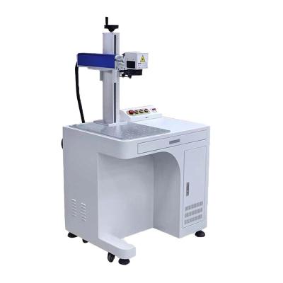 China Fiber Laser Marking Machine Air Cooled Laser For Metal And Plastic Products for sale