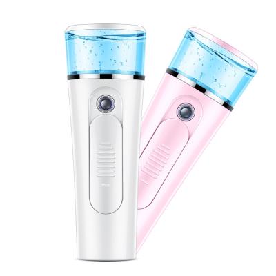 China DEEP CLEANSING Nano Spray Portable Refillable Home Spa Facial Sprayer Water Replenisher Beauty Facial Humidification Steamer for sale