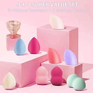 China Beakey 5 Pcs Makeup Sponge Private Label Silicone Makeup Sponge Set Blender & Blender Beauty Foundation Powder for sale