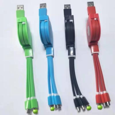 China Smart Watch One--Four to Charge Retractable Multi-Color Optional Smart Phone Universal Universal Retractable Data Cable MI Data Cable Charger 4 for sale