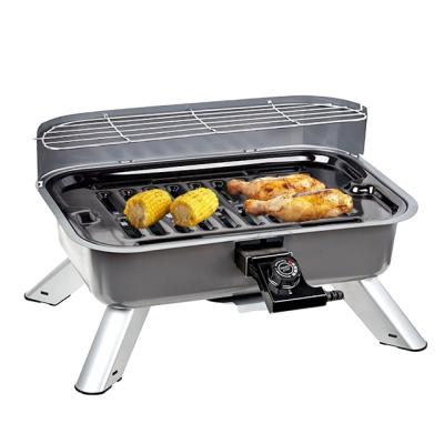 China Housing Household Metal 2 In 1 BBQ Electric And Charcoal Grill for sale