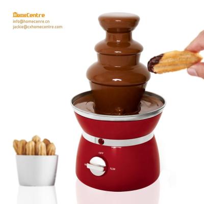 China Stylish Household 3 Tiers Stainless Steel Electric Fondue With 90W And 650ml Capacity for sale