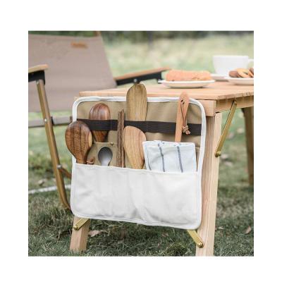 China Custom Viable Logo Tableware Bag BBQ Cutlery Storage Bag Outdoor Travel Camping Picnic for sale