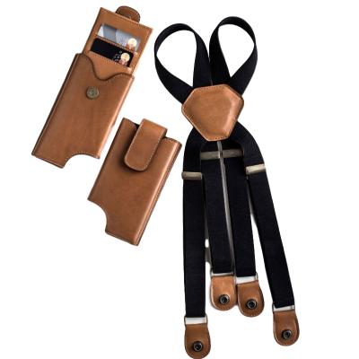 China Eco-Friendly Adjustable High Quality Leather Cross - Body Phone Bag Harness Holster Bag For Gift for sale