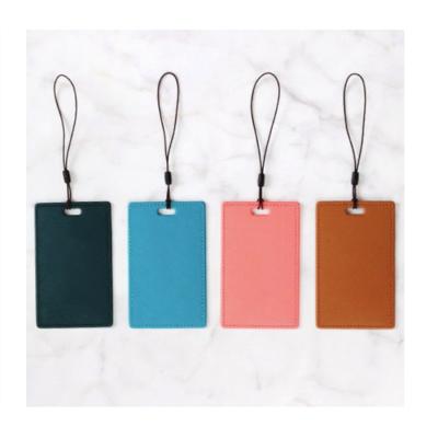 China Fasion YY Factory Luggage Tag Suitcase Label Travel Accessories Leather Luggage Tag For Outdoor for sale