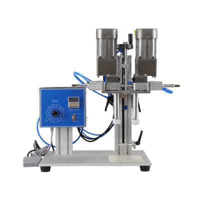 China Food factory direct sale pneumatic twist off pet bottle screw capping machine, seal cap machine for sale