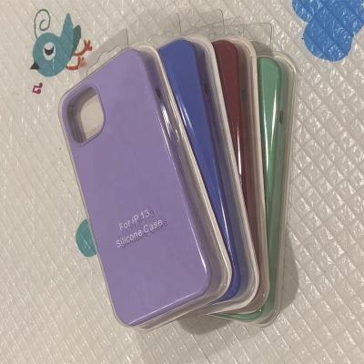 China Original Shockproof Liquid Silicone Cell Phone Case Luxury Phone Case For Iphone 11/12/13 pro max for sale