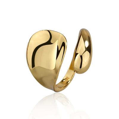 China FASHIONABLE Professional Design Silver Gold Plated Minimalist Rings For Women for sale