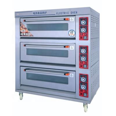 China Full Stainless Bakery Gas Deck Oven With Stone For Pizza And Bread for sale