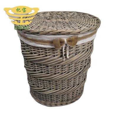 China Modern and fashionable hot sale modern wicker laundry basket set 3 manual laundry baskets with blankets and half wicker laundry baskets for sale