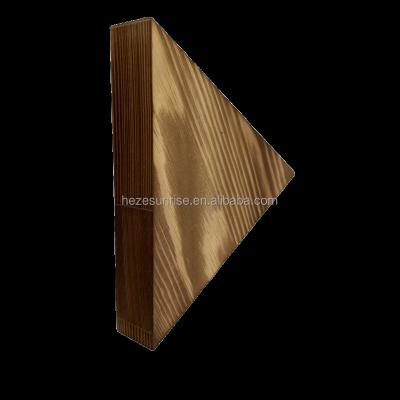 China China 100% Solid Wood Block With Color Burnt Wood Crafts Customized Size And Shapes for sale