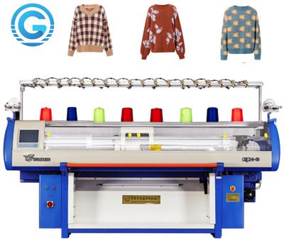 China Three System Automated Flatbed Sock Making Machine , Industrial Knitting Machine Sale for sale