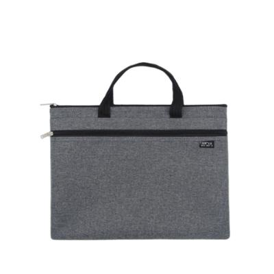 China Eco Friendly Cheap Canvas Zippered Documents Office Filing Bag Business Conference Bags for sale