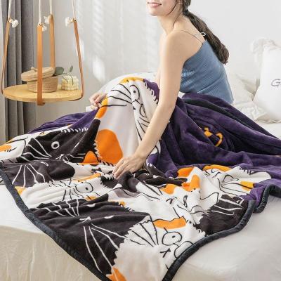 China Anti-pilling Blankets 100% Organic Geometric Mink Cheap Blanket for sale