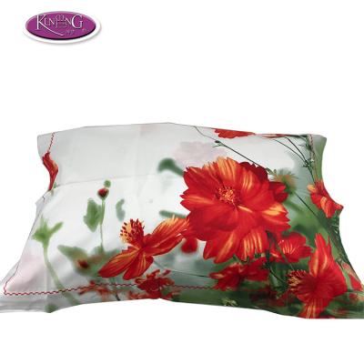 China Wholesale Custom Printed 100% OEM Cotton 3d Flower Pillow Cover Loose Pillow Cases for sale