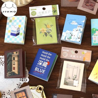 China Bean Book Series Dating Street Corner 8 Designs 100pcs Sticker 8 Sticker Book JIUMO Sticker Book Creative DIY Decorative Hand Account for sale