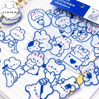 China JIUMO Cute Scrapbook Stickers DIY Decorative Sticker 4 Designs Circle Series DIY Album Diary Project Album Decoration Kawaii Stickers for sale