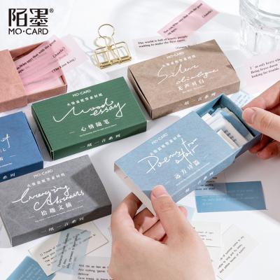 China Simple Europe 60pcs/box Text Wrapping Paper Scrapbooking/Card Making/Journaling Project Various DIY Diary Decoration LOMO Cards JIUMO for sale