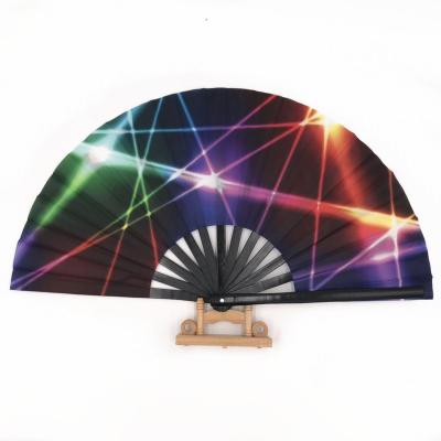 China LARGE Folding Trippy fan 66cm hand made from Japan perfect for festivals Kung Fu Folding Large Hand fan for sale