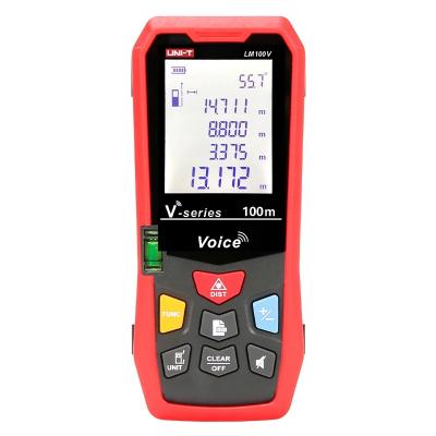 China UNIT LM50V/LM70V/LM100V Electronic Laser Range Finder Ruler With Voice Broadcast Function USB Charging LM100V for sale