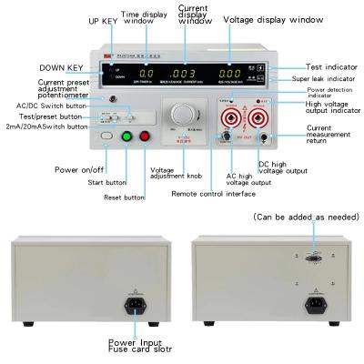 China RK2672DM AC/DC Hipot Dielectric Test Set Breakdown Voltage Tester 5KV High Voltage Withstand Voltage Tester RK2672DM for sale