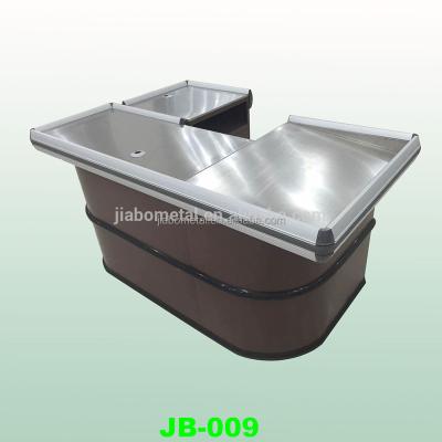 China Corrsion protection stainless steel checkout counter used in supermarket for sale