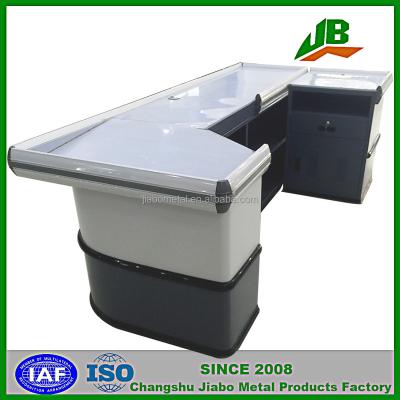 China The supermarket cash register counter electric forklift price checkout counters for sale for sale