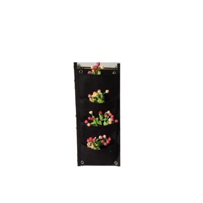 China CLASSIC Felt Vertical Wall Garden Planter , Vertical Pockets Garden Vertical Planter Bags for sale