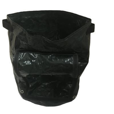 China Reusable Potato Garden Planter Bag Outdoor PE Patio Growing Bag Planter Bag Potato Garden Growing Bags With Handle for sale