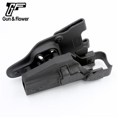 China Army Gun&Flower Polymer Duty Level III Military Retention Holster for Glock 17 Glock 19 Taurus PT111 G2 SIG P226 for sale