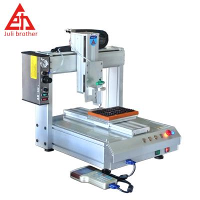 China Building Material Stores Glue Circular Type Glue Dispenser Machine Single Station 30ML Syringe Dispensing Machine for sale