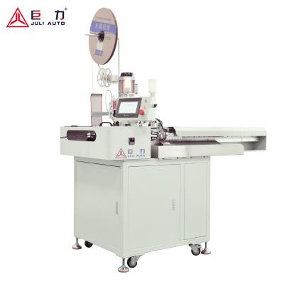 China Fully Automatic Multicore Round Sleeving Cable Wire Crimping End Crimping Tin Terminal Dipping Machine for sale