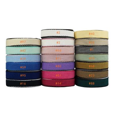 China Stock Sale High Quality Recyled Midi Ribbon 1.5 Inch Korean Corduroy Ribbon 38mm Hair Ribbons With Moonstitch for sale