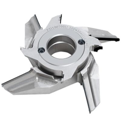 China Diamond Yufu Woodworking Diamond Platypus Cutter Four Side Combined Milling Planing Cutter Forming Combined Milling Cutter for sale