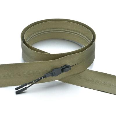 China Waterproof 5# TPU Nylon Waterproof Zipper High Quality Army Color Customized for sale