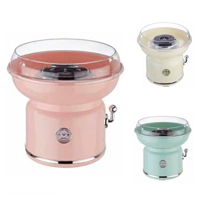 China Popular Automatic Frying Oil Factory Cotton Candy Floss Machine with Macaron Color and Handle Control for sale