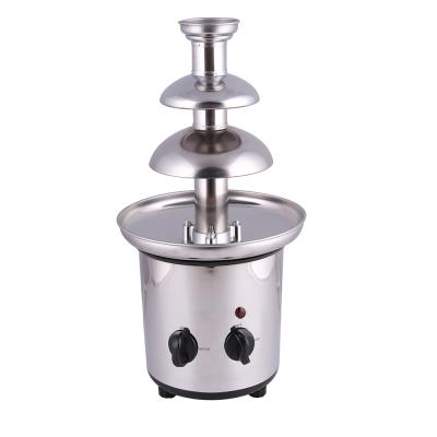 China Household Hot Sale 3 Tier Home Use Stainless Steel Electric Chocolate Fountain Machine for sale